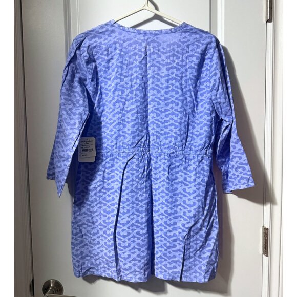 Fresh Produce Women’s “Moroccan Oceanside” Blue Cotton Tunic – M/LG – NWT - Picture 6 of 8